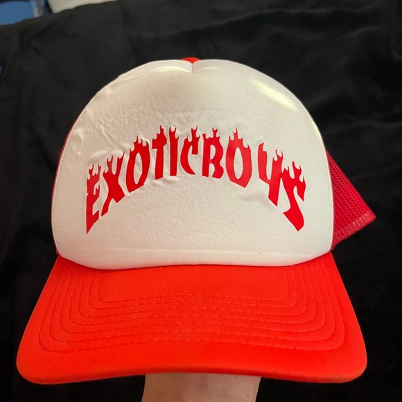 Red and White Trucker Hat - Picture 1 of 2